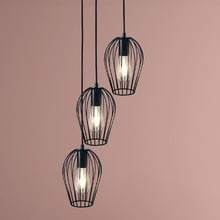Mino Steel Cage 3 Light Pendant